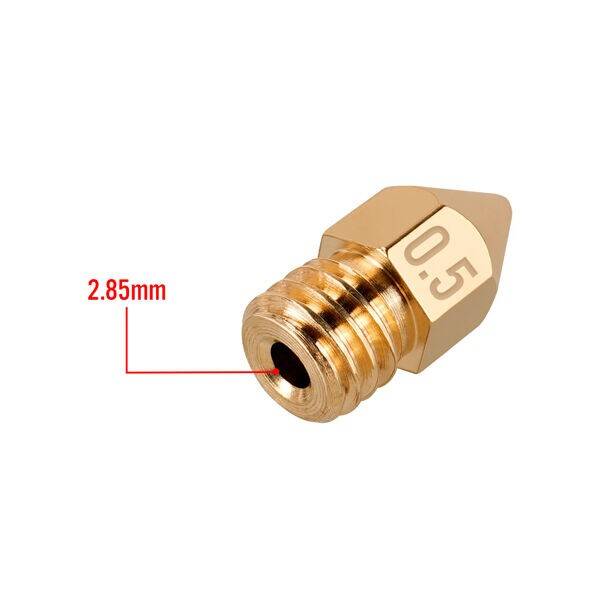 0.5mm Pirinç Nozzle MK8 - 2.85mm Filament Uyumlu - 2