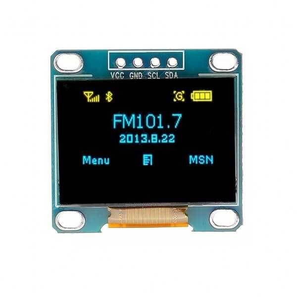 0.96 inch I2C OLED Ekran 128x64-Mavi/Sarı - 2