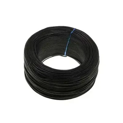 100 Metre Tek Damarlı Montaj Kablosu 24 AWG - Siyah - 3 data-big=
