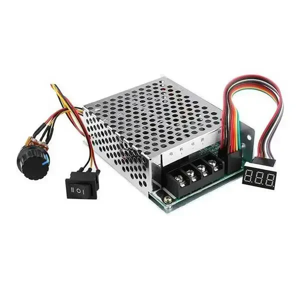 10V-55V 40A PWM Fırçalı DC Motor Sürücü (CW CCW Ters Haraket Anahtarlı ve LED Ekranlı) - Robolink