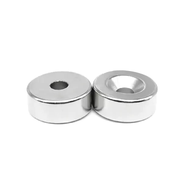 10x5-4mm Havşa Delikli Neodyum Güçlü Mıknatıs - 1