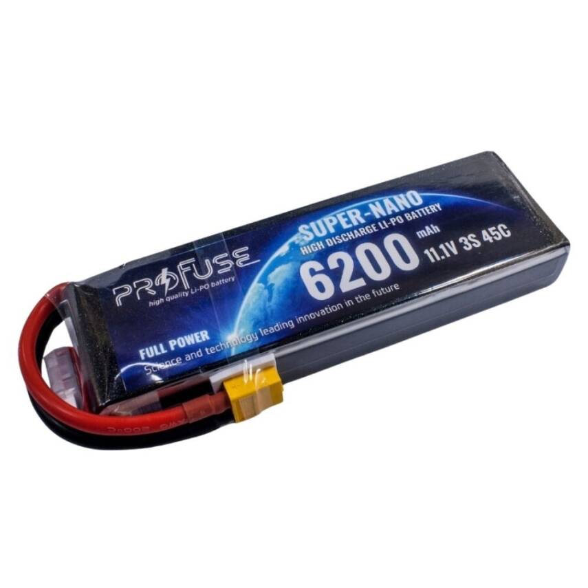 11.1V 3S 6200mAh 45C Lipo Batarya - 1