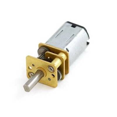 12V 12mm 500RPM Redüktörlü Mikro DC Motor - Robolink