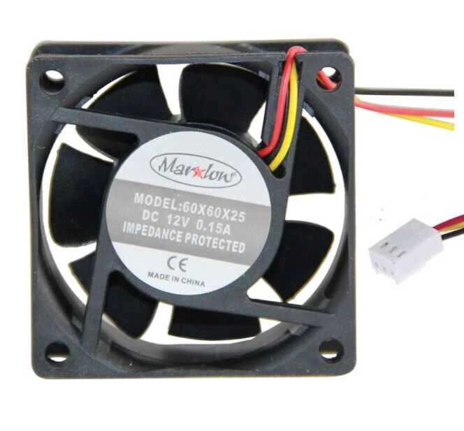 12V DC 3 Kablo FAN 60x60x25mm - Robolink