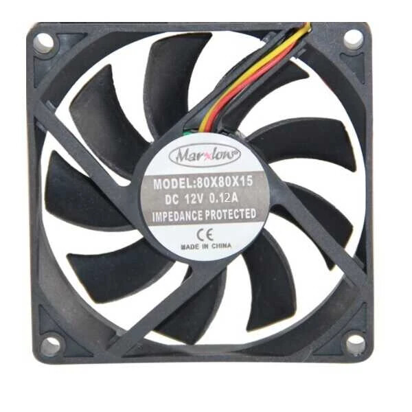 12V DC 3 Kablo FAN 80x80x15mm - Robolink