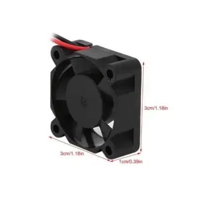 12V Fan - 30x30x10mm - Robolink (1)