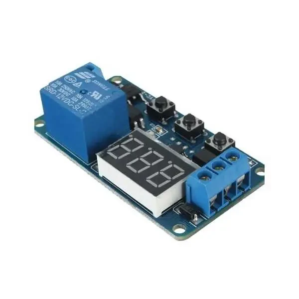 12V Zaman Ayarlı Göstergeli Tekli Röle Kartı - 2