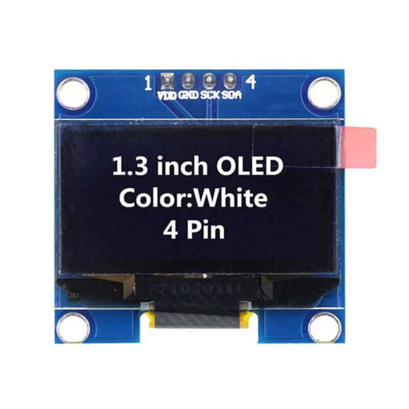 1.3 inch I2C OLED Ekran 128x64 - Beyaz - 1