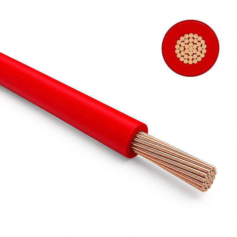 14 AWG Silikon Kablo 1 Metre - Kırmızı - 3