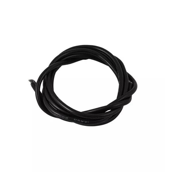 14 AWG Silikon Kablo 1 Metre - Siyah - 1