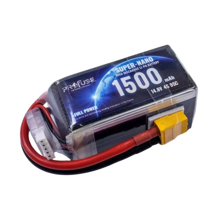 14.8V 4S 1500mAh 95C Lipo Batarya - 1