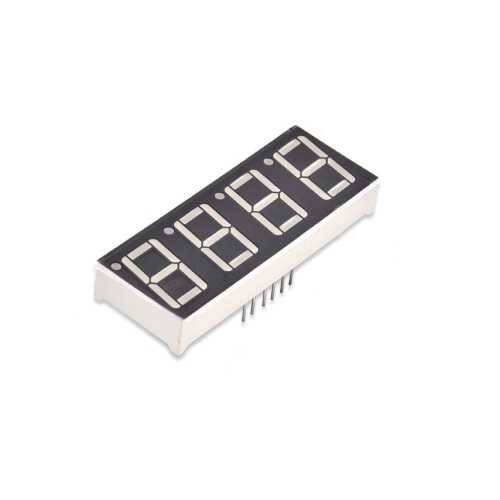 14mm 4'lü Ortak Anot 7 Segment Display/Kırmızı - 0.56inç - 5