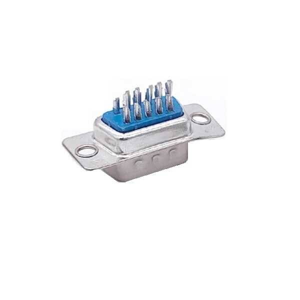 15 Pin Erkek D-Sub Konnektör 3 Sıra - Lehim Tip - 2