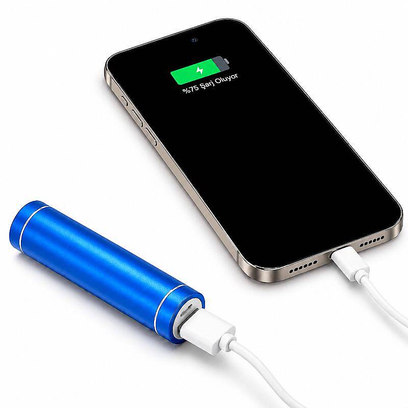 18650 Tekli Metal Powerbank Kutusu - 5V 1A Micro USB - 2