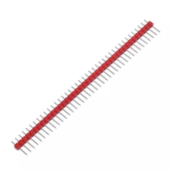 1x40 180 Derece Erkek Pin Header - Kırmızı - 1