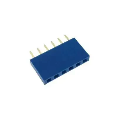 1x6 Pin Dişi Header - Mavi - 1 data-big=