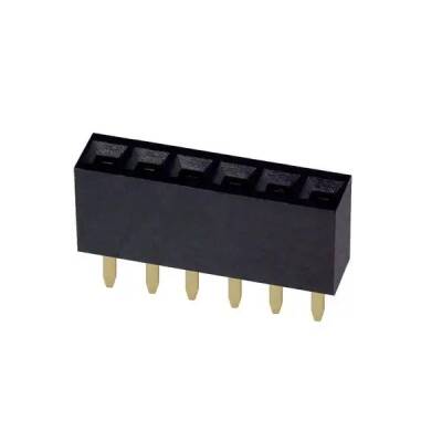 1x6 Pin Dişi Header - Siyah - Robolink