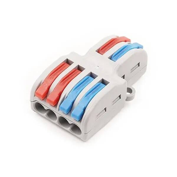 2 Giriş 4 Çıkış Vidasız Klemens - 12-28AWG - 2