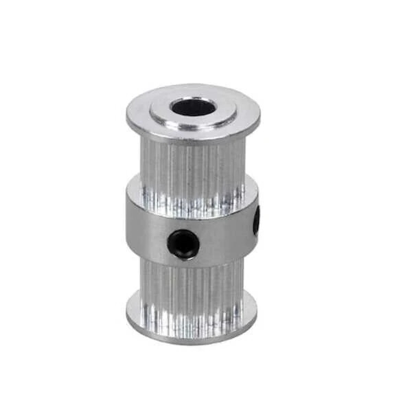 20 Diş GT2 9mm Çift Kafalı Kasnak - 5mm Şaft Çapı - 1