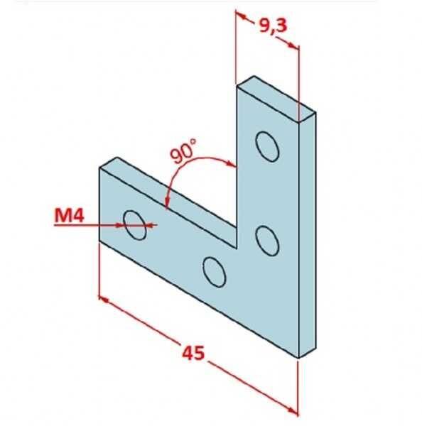 20x20 90° Bağlantı Parçası - 2