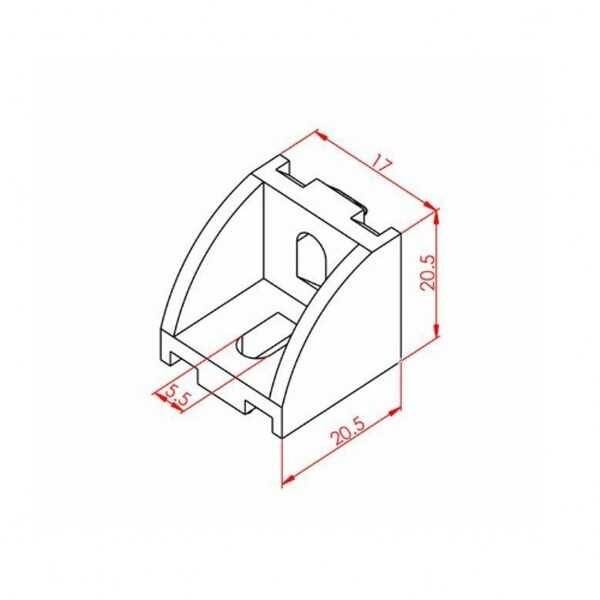 20x20 Geniş Köşe Bağlantı - 2