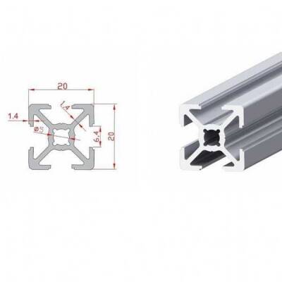 20x20 Sigma Profil-Kanal 6 - 420mm - Doğuş Kalıp (1)