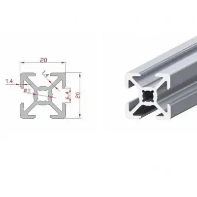 20x20 Sigma Profil-Kanal 6 - 450mm - Doğuş Kalıp (1)