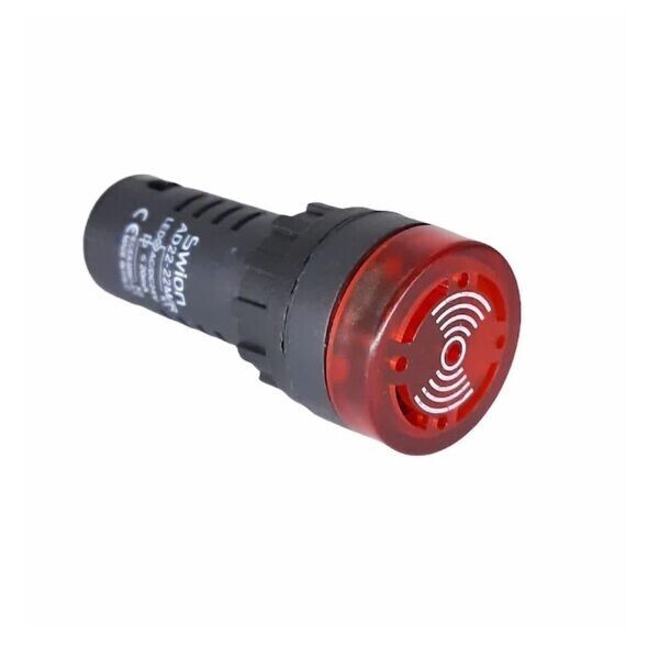 220V 22mm Ledli Buzzer - AD22-22SM - Robolink