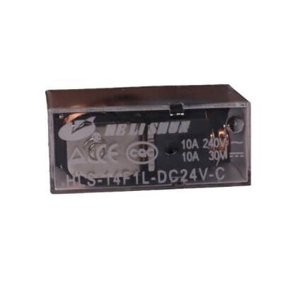24V 10A Tek Kontak Röle - HLS-14F1L-DC24V-C - Helishun
