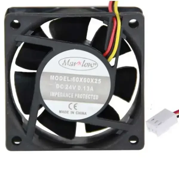 24V DC 3 KABLO FAN 60x60x25mm - Robolink