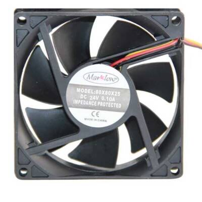 24V DC 3 KABLO FAN 80x80x25mm - Robolink