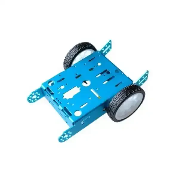 2WD mBot Robot Alüminyum Şase Kiti-Mavi - Robolink