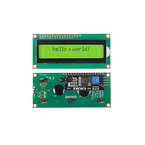 2x16 Lcd Ekran Yeşil + I2C Arayüzü Modülü - Robolink