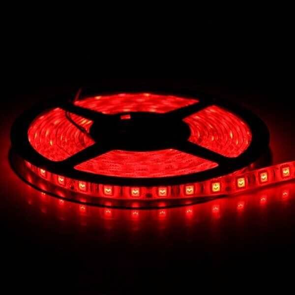 3 Çipli İç Mekan Şerit Led 5 Metre - Kırmızı - 2