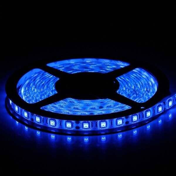 3 Çipli İç Mekan Şerit Led 5 Metre - Mavi - 2