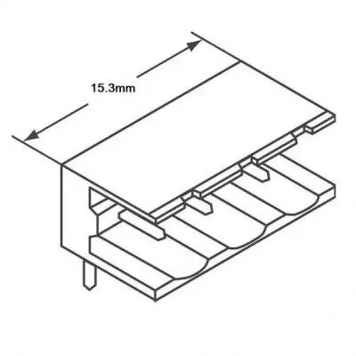 3 Pin 5.08mm Geçmeli Klemens-90 Derece-Erkek - 2 data-big=