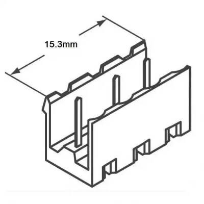 3 Pin 5.08mm Geçmeli Klemens-Erkek - 2 data-big=