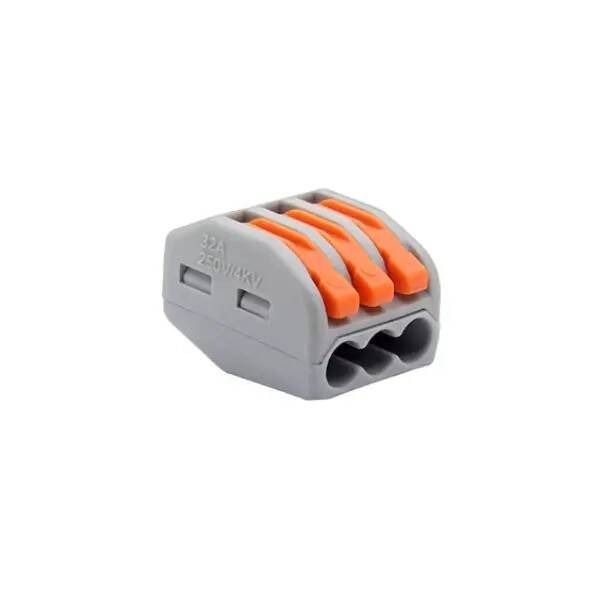 3 Pin Vidasız Tek Yön Klemens - 12-28AWG - 1