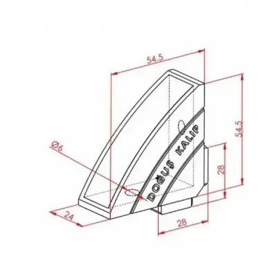 30x30 Dar Köşe Bağlantı - Doğuş Kalıp (1)