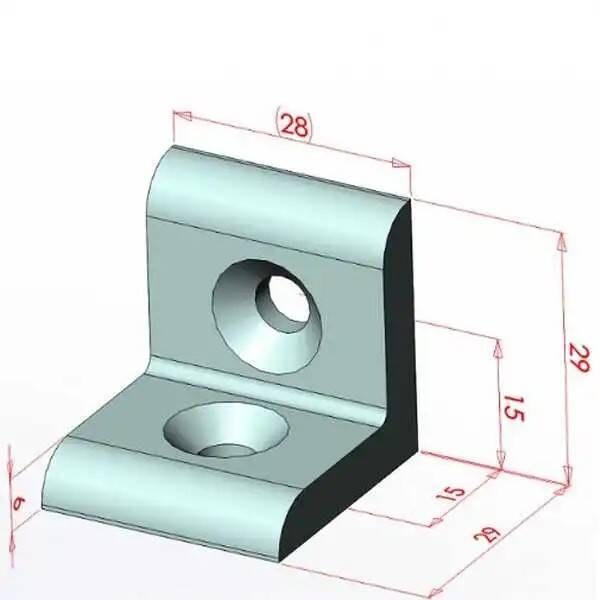 30x30 Düz Köşe Bağlantı - 3