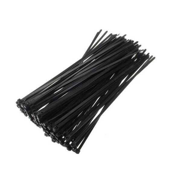 3.6mm x 300mm Kablo Bağı (100 adet) - Siyah - 1