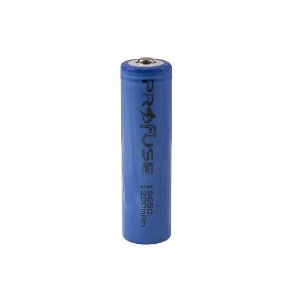 3.7V 1200mAh 18650 Li-ion Şarjlı Pil - Başlı - 1