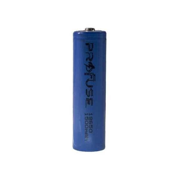 3.7V 1500mAh 18650 Li-ion Şarjlı Pil - Başlı - 1
