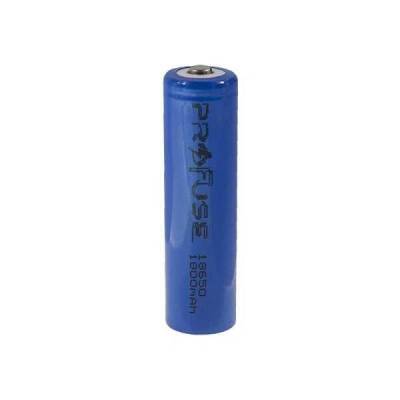 3.7V 1800mAh 18650 Li-ion Şarjlı Pil - Başlı - Profuse