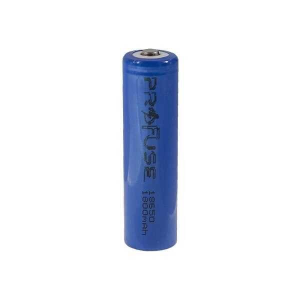 3.7V 1800mAh 18650 Li-ion Şarjlı Pil - Başlı - 1