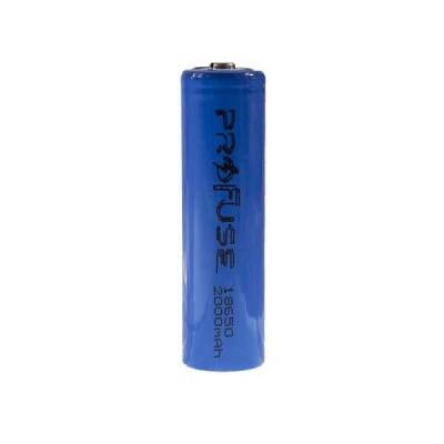 3.7V 2000mAh 18650 Li-ion Şarjlı Pil - Başlı - Profuse