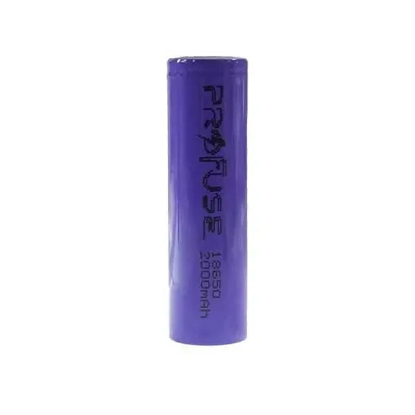 3.7V 2000mAh 18650 Li-ion Şarjlı Pil - Başsız - 1