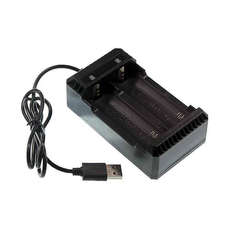 3.7V Pil USB Şarj Aletli 2'li - 18650/22650/26650 - 1