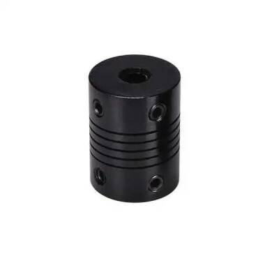 3D Printer Esnek Kaplin 5x8mm Coupler - Siyah - Robolink (1)