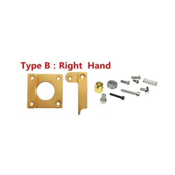 3D Yazıcı İçin Exrtuder Alüminyum Blok Mk8 Sağ El - Set Tip B - 2